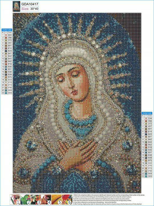 Haft diamentowy mozaika Madonna 5D (Zdjęcie 2)