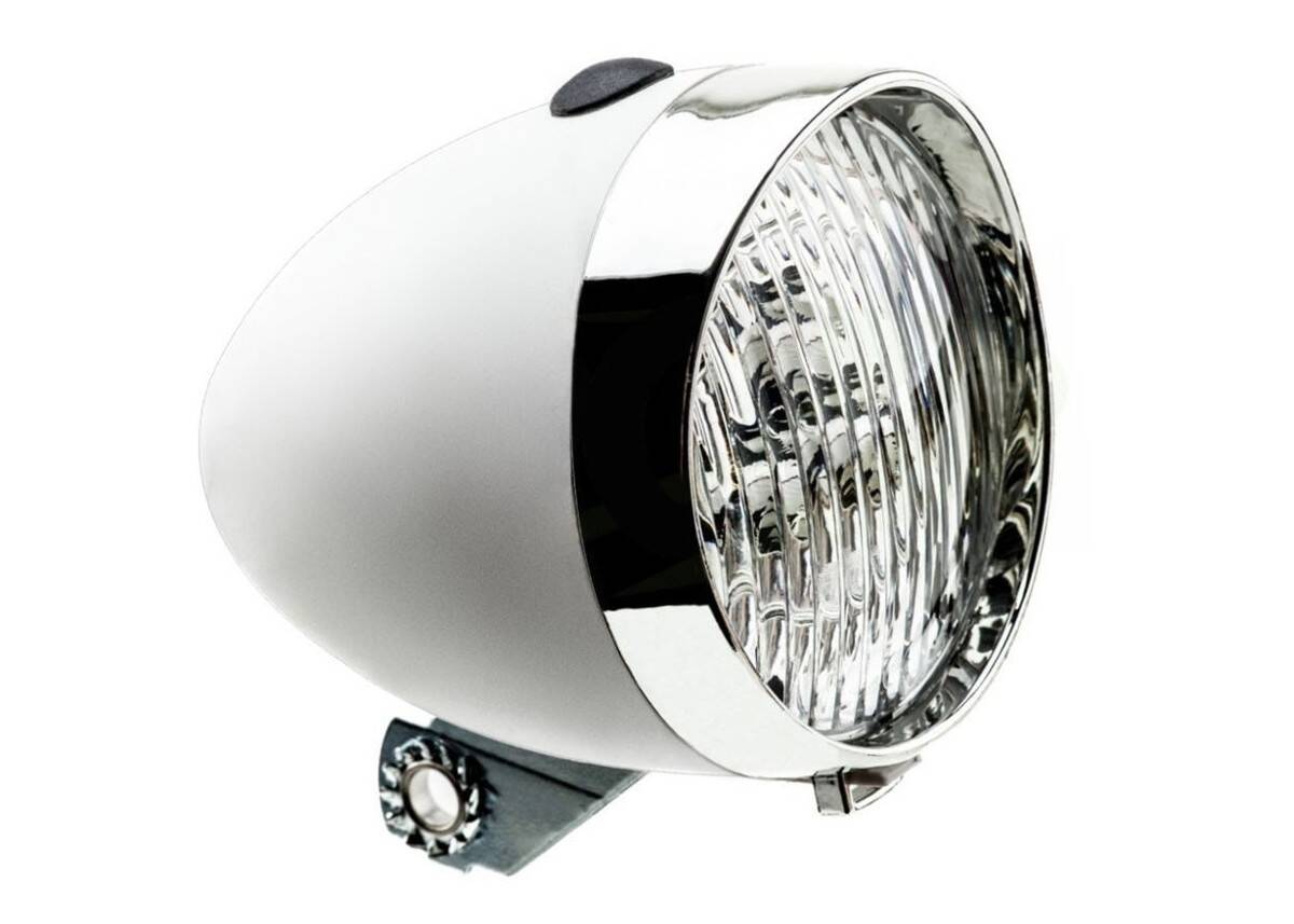 Lampka przód 3-LED retro biała (Zdjęcie 1)