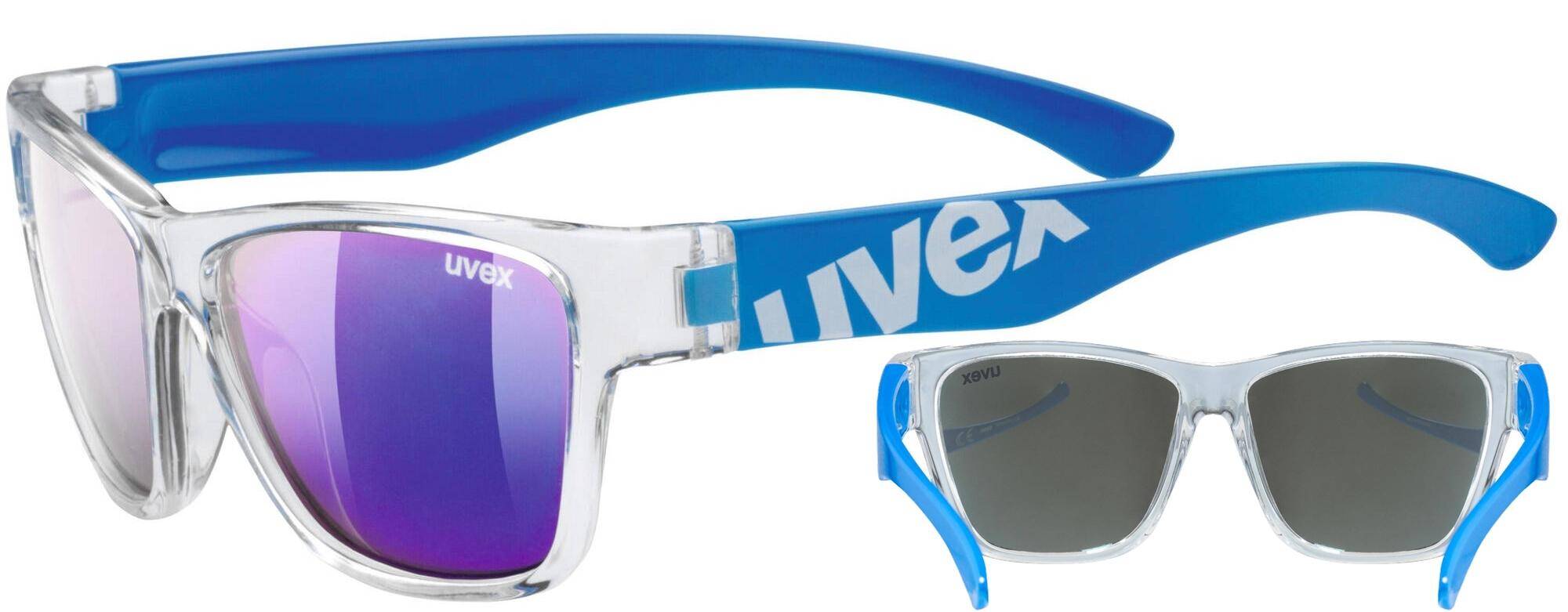 Okulary Uvex Sportstyle 508 niebieskie junior dziecięce 