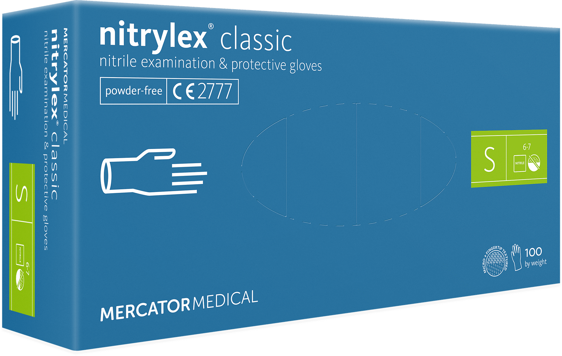 rękawiczki nitrylex PF 100szt S