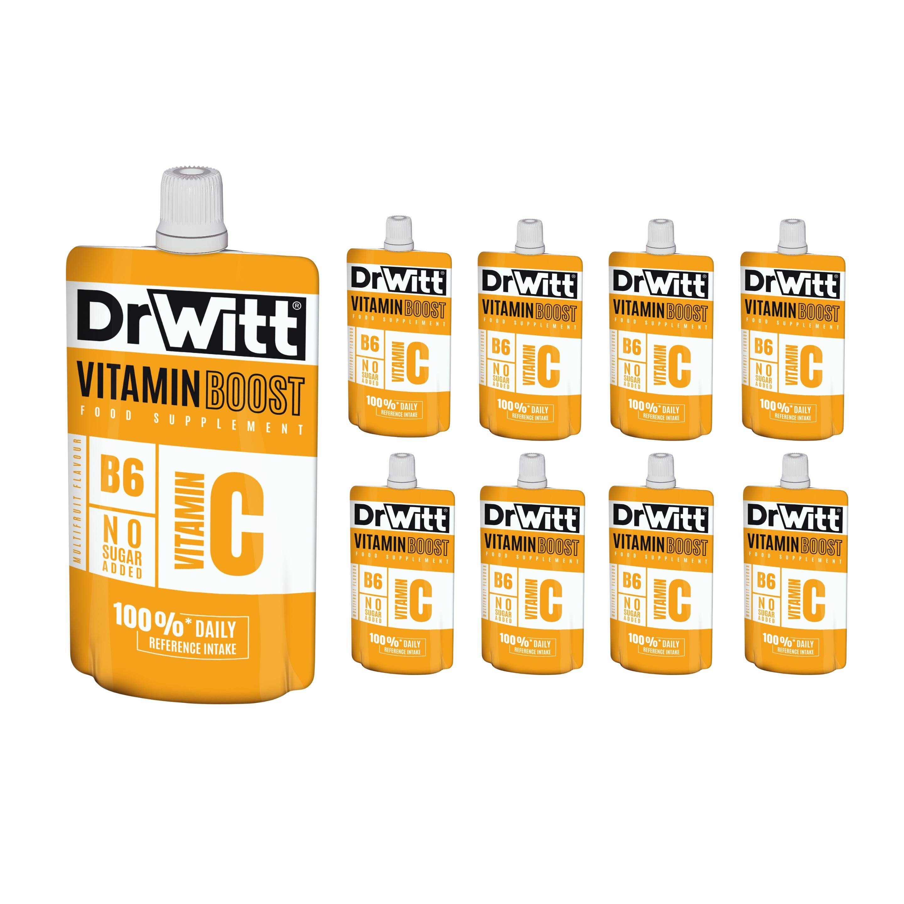 DrWitt Vitamin Boost Witamina C Wieloowocowy 90g - Zestaw 9 sztuk