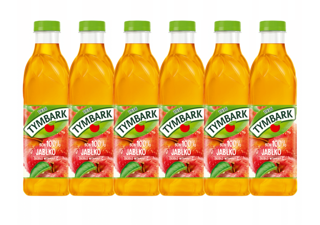 Napój Tymbark Jabłko 1 L - Zestaw 6 szt