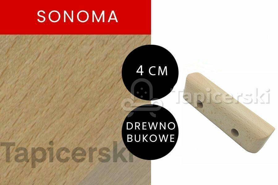Nóżka Drewniana |H-4 cm L-14 cm|Sonoma