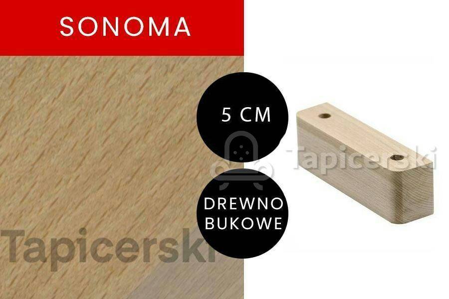 Nóżka Drewniana |H-5 cm|L-14cm Sonoma