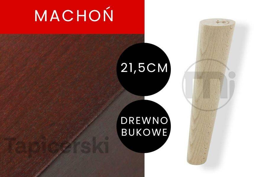 Noga Marchewka Skośna |H-21,5 cm|Machoń