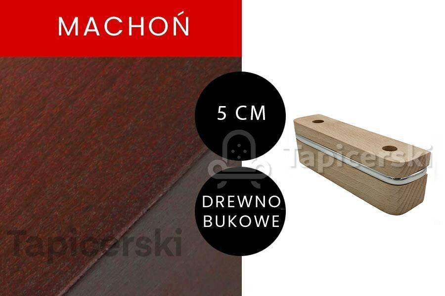 Nóżka Drewniana |H-5 cm|Chrom|Machoń