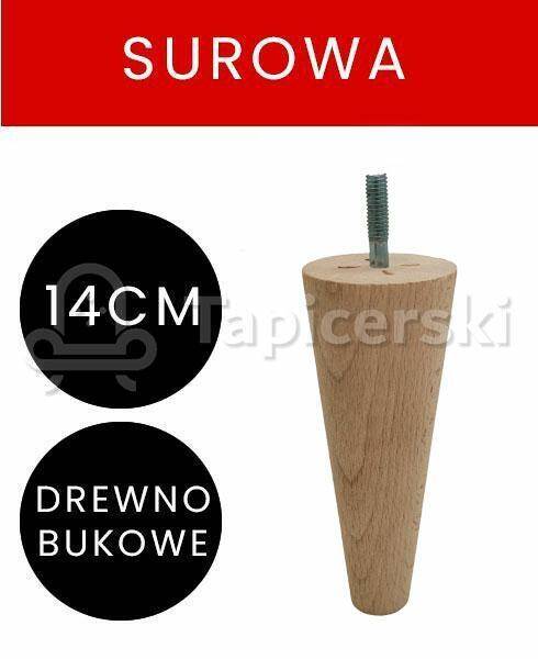 Noga Marchewka|H-14 cm|Surowa gr.55mm