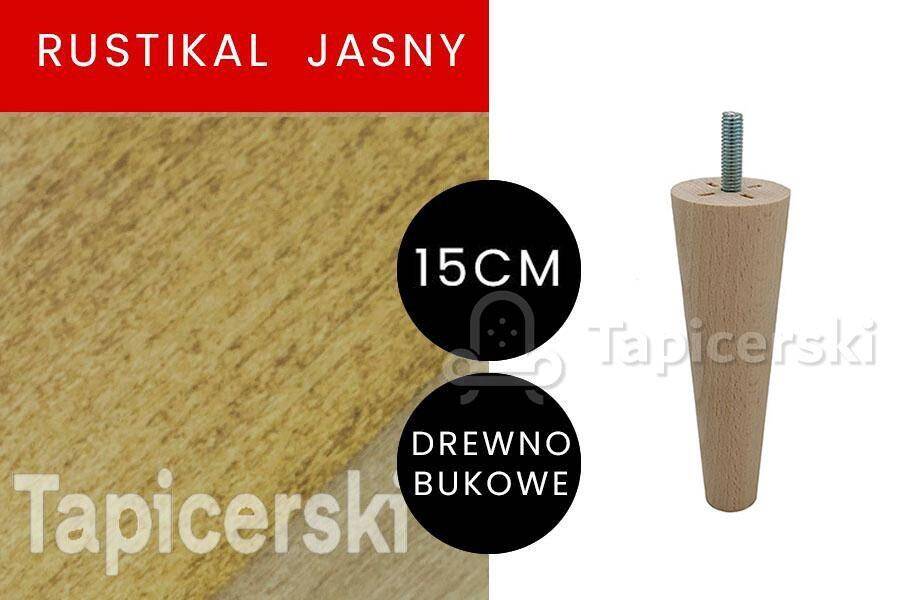 Noga Marchewka|H-15cm|Rustikal Jasny