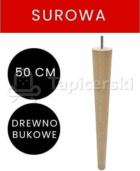 Noga Marchewka |H-50 cm|Surowa