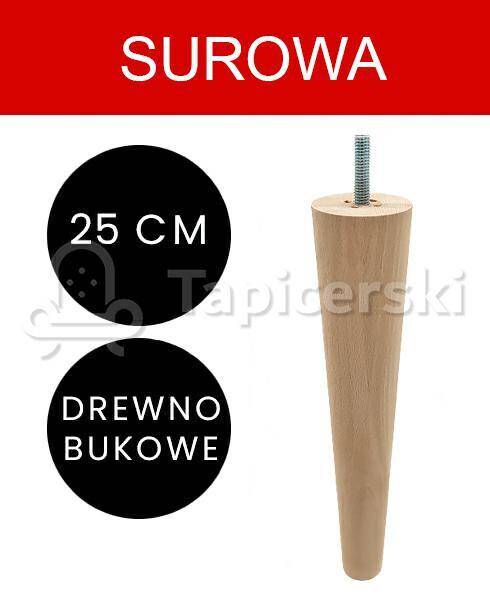 Noga Marchewka |H-25 cm|Surowa