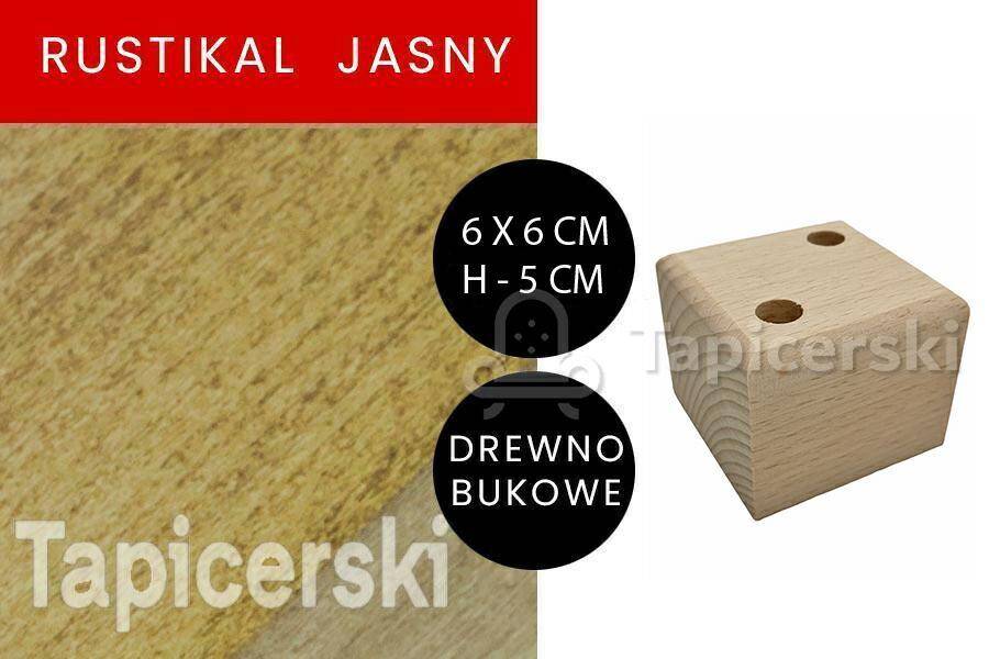 Stopka |6X6cm|H-5 cm|Rustikal Jasny