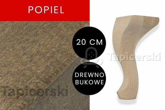Noga Ludwik | H-20cm| Popiel