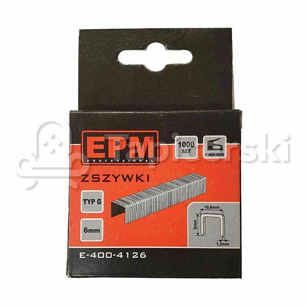 Zszywki EPM Typ G 6 mm  E-400-4126 [1000 SZT]