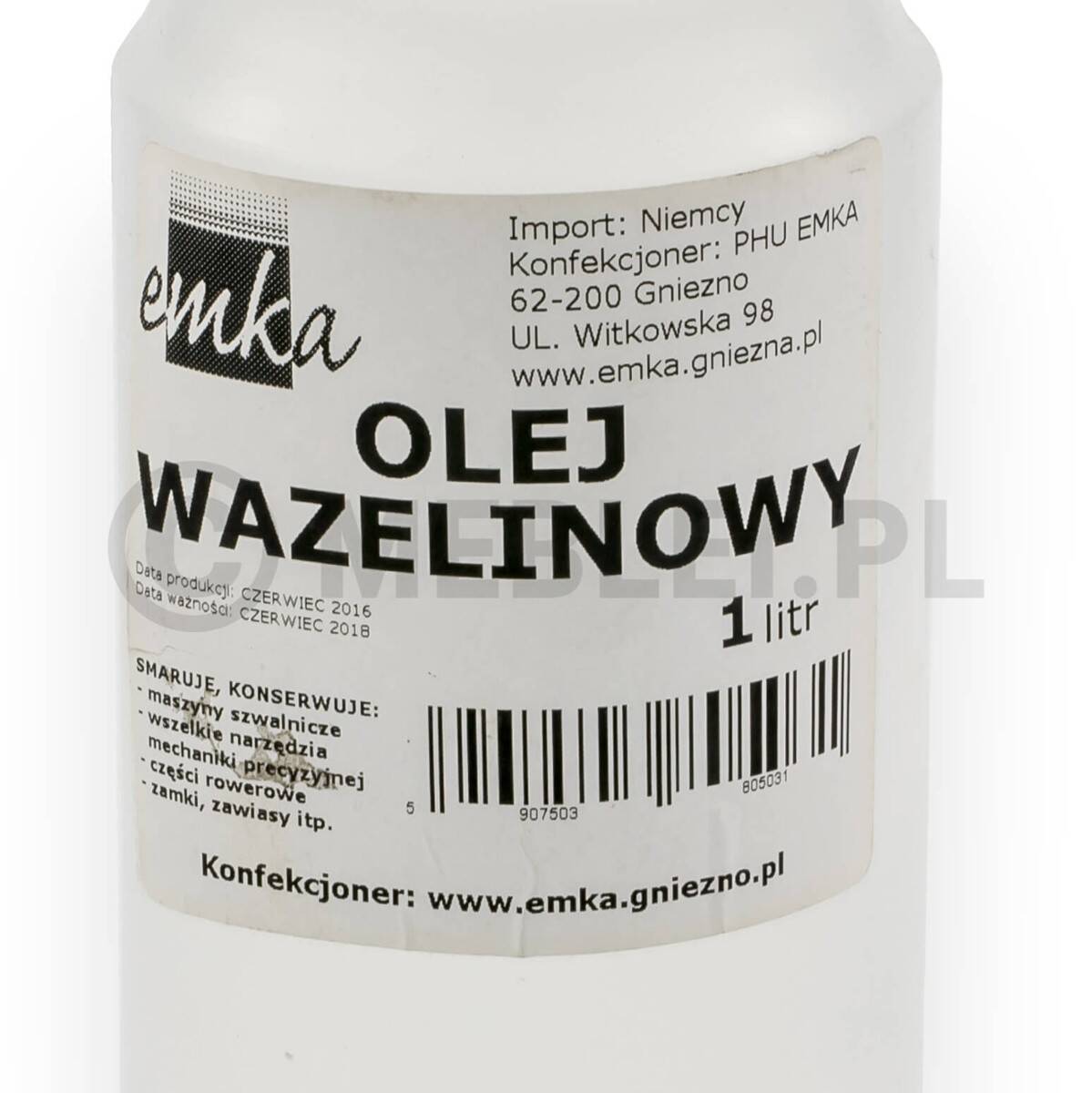Olej wazelinowy 1 litr (Zdjęcie 2)