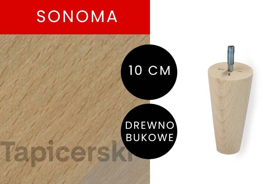 Noga Marchewka|H-10 cm|Sonoma