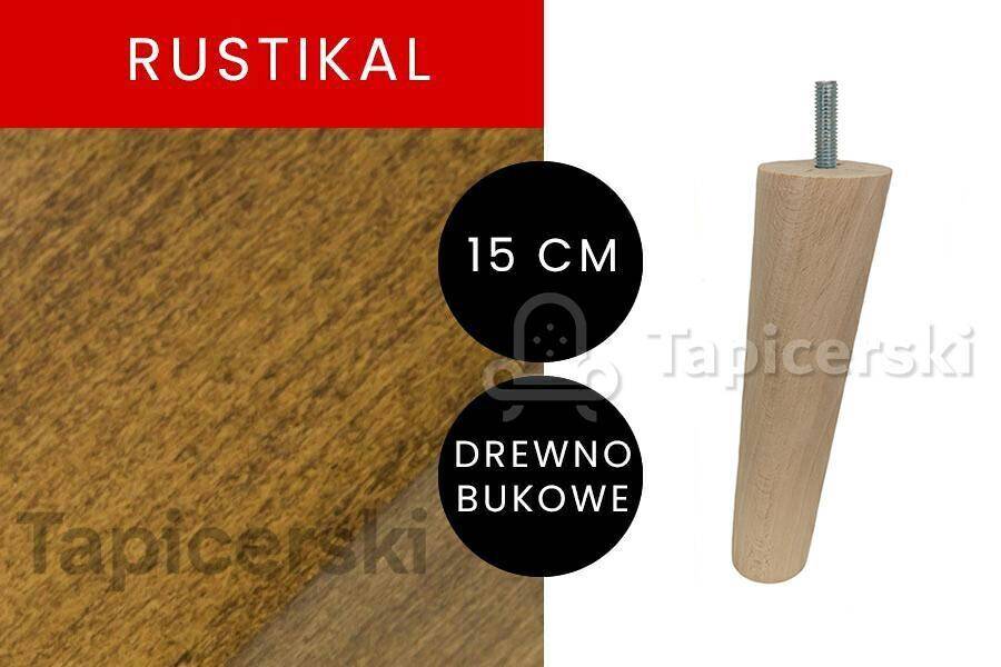 Noga Marchewka Skośna|H-15 cm|Rustikal