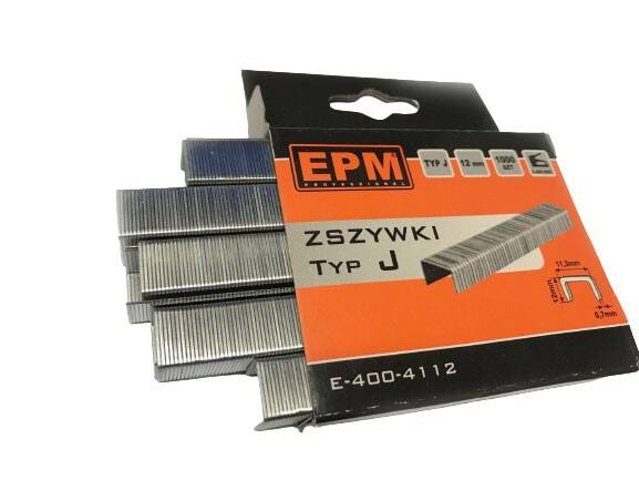 Zszywki EPM 12 mm Typ J-012 OPAK  E-400-4106 [ 1000 sztuk ]