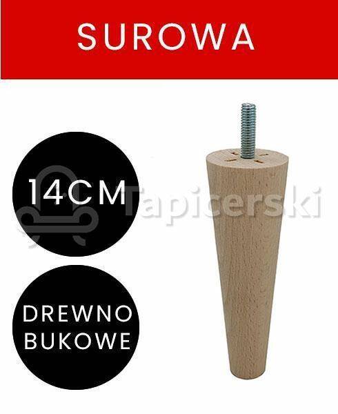 Noga Marchewka|H-14 cm|Surowa
