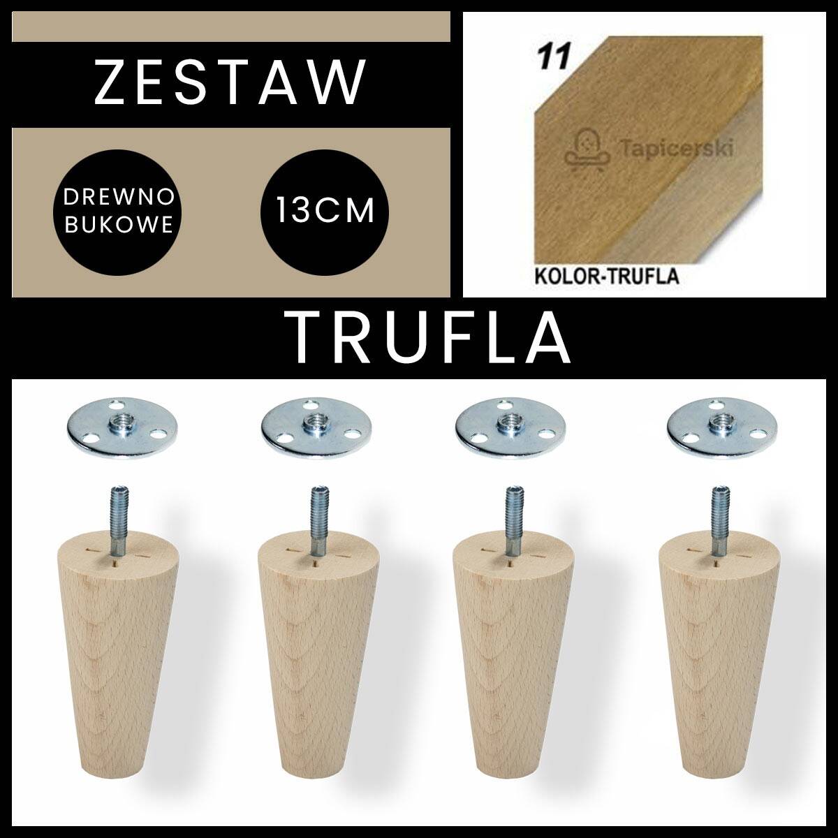 Zestaw Marchewka |H-13cm| + Blacha| Trufla (Zdjęcie 1)