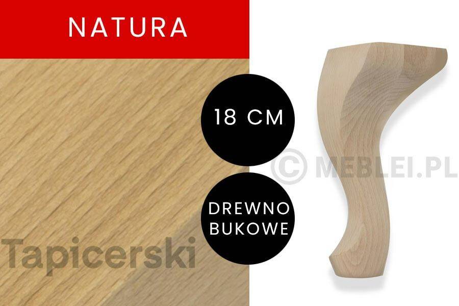 Noga Ludwik|H-18cm|Natura