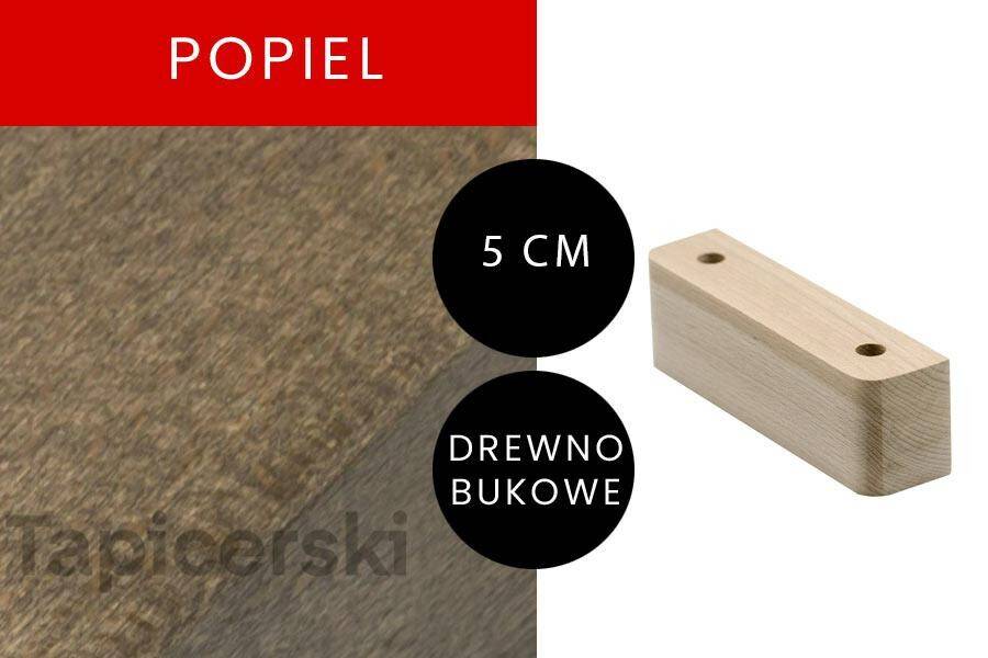 Nóżka Drewniana |H-5 cm|L-14cm Popiel