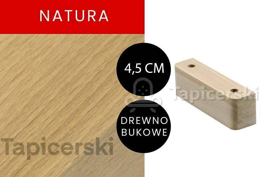 Nóżka Drewniana | H-4,5 cm | Natura