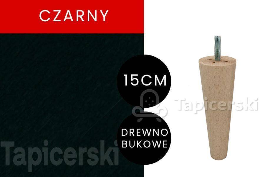 Noga Marchewka|H-15cm|Czarny