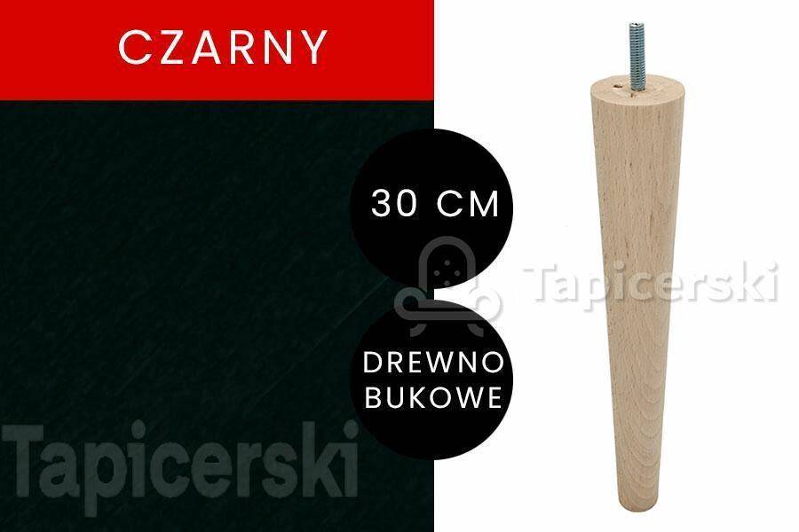 Noga Marchewka |H-30 cm|Czarny gr.48mm