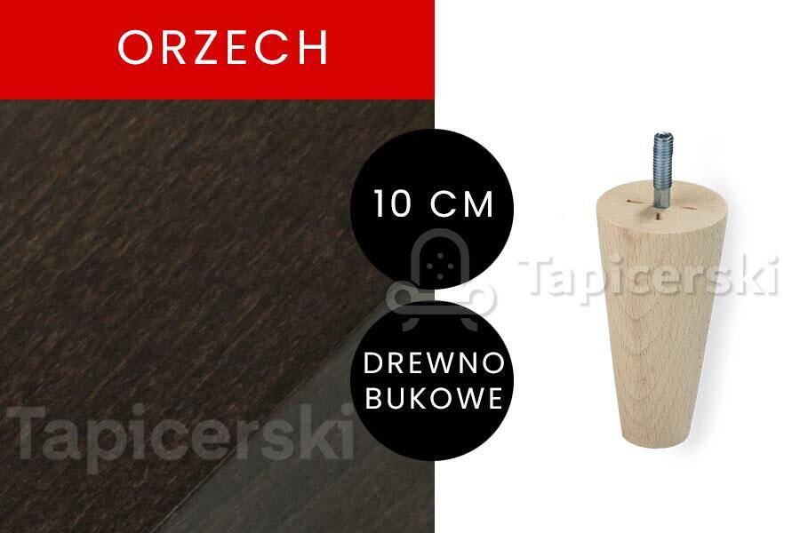 Noga Marchewka|H-10 cm|Orzech