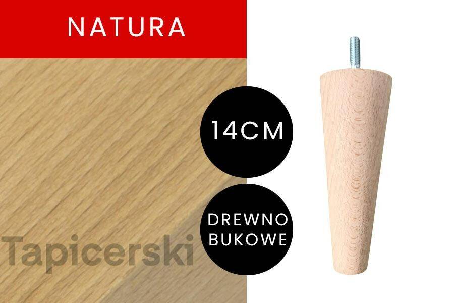 Noga Marchewka|H-14 cm|Natura