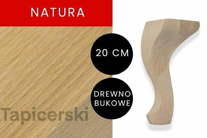 Noga Ludwik | H-20cm| Natura