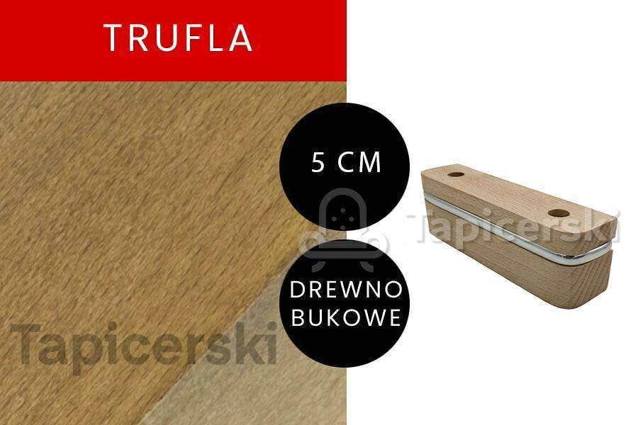 Nóżka Drewniana |H-5 cm|Chrom|Trufla