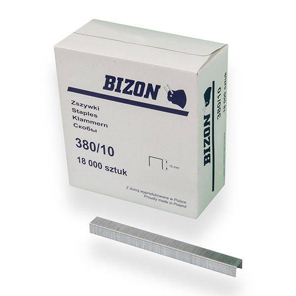 Zszywki BIZON 380/10 [ 18 000 sztuk ]