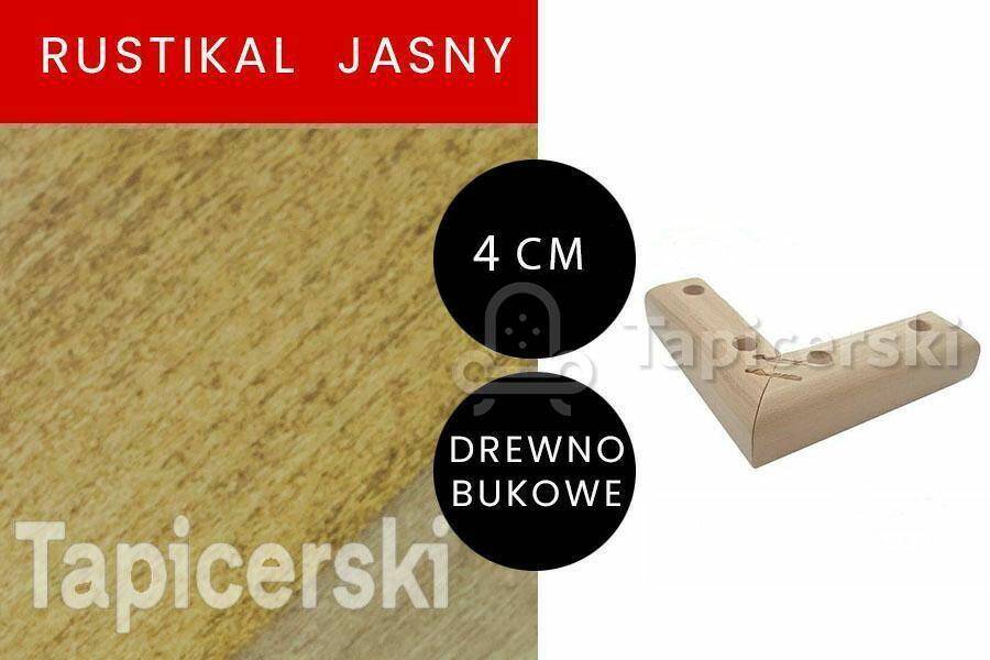 Nóżka Meblowa-Winkiel|H-4cm|Rustikal Jasny