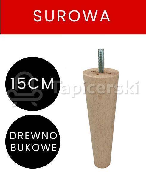 Noga Marchewka|H-15cm|Surowa