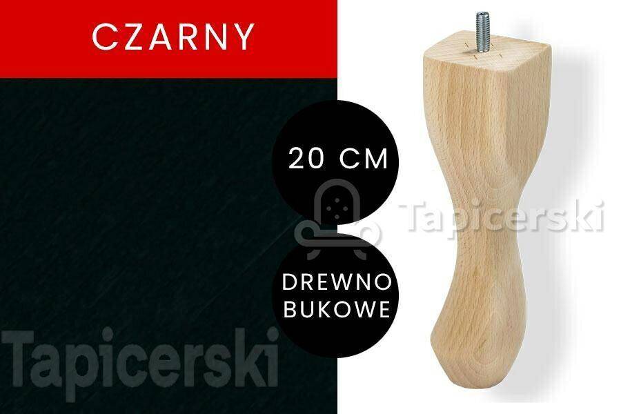 Noga Ozga |H-20 cm|Czarny