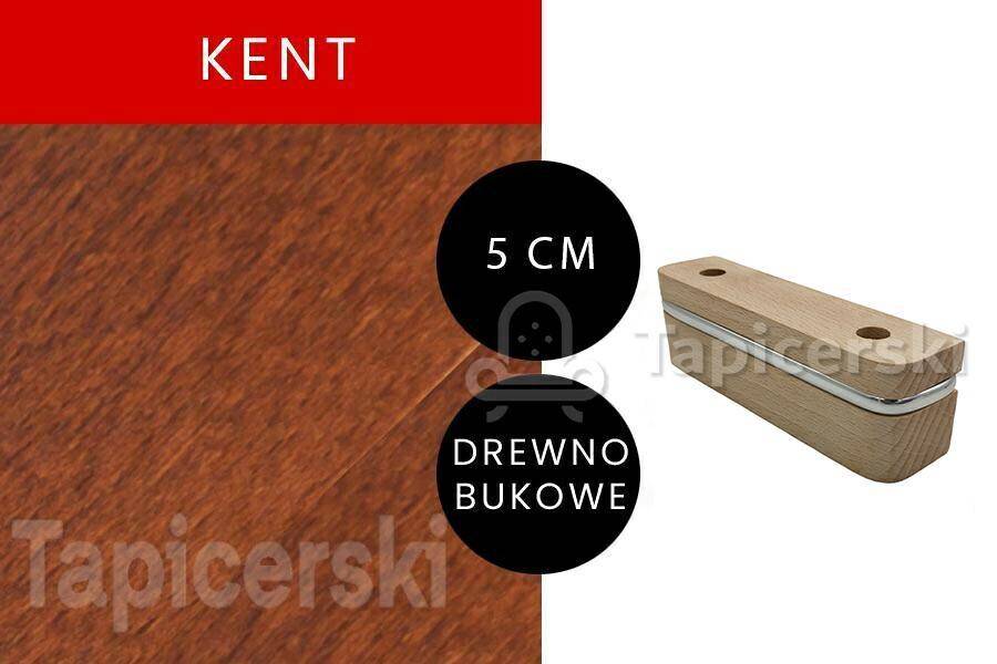Nóżka Drewniana |H-5 cm|Chrom|Kent