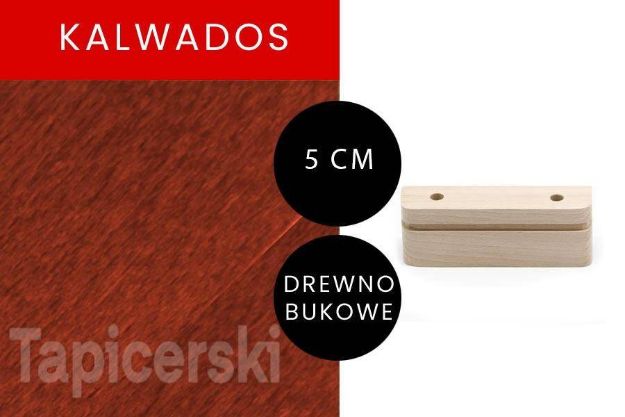 Nóżka Drewniana |H-5 cm|Chrom|Kalwados