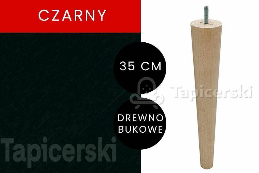 Noga Marchewka |H-35 cm|Czarny