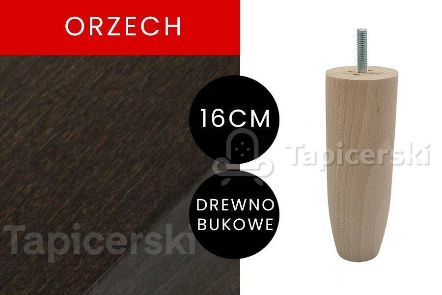 Noga Szyszka |H-16 cm|Orzech