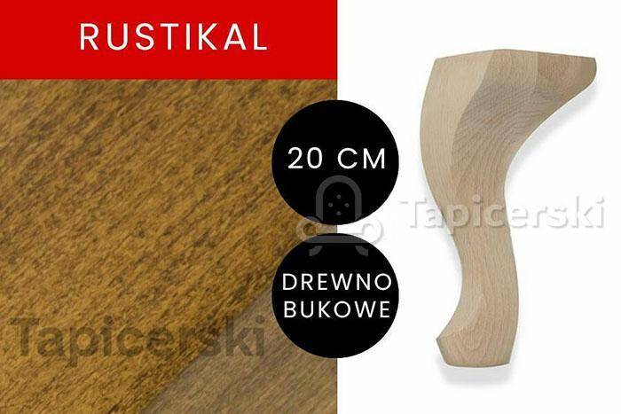 Noga Ludwik | H-20cm| Rustikal
