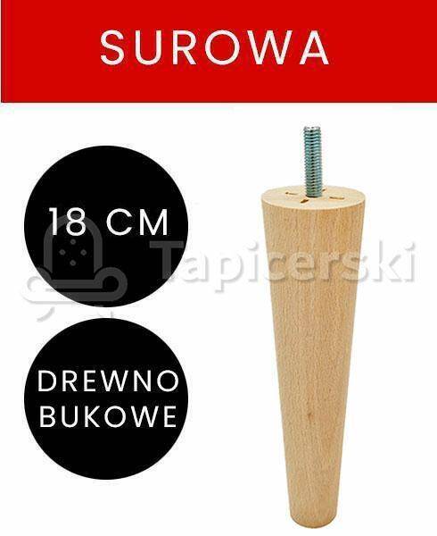 Noga Marchewka |H-18 cm|Surowa