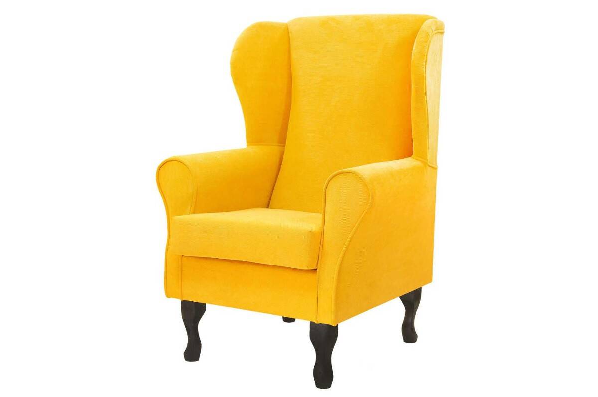 Fotel Uszak Molly Zółta Yellow (Zdjęcie 1)