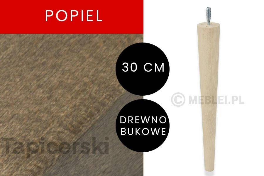 Noga Marchewka |H-30 cm|Popiel