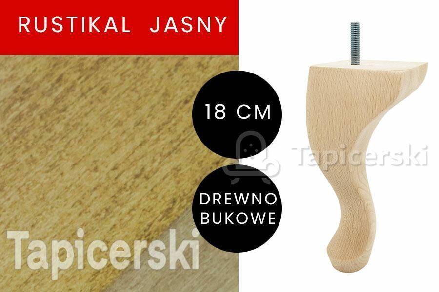 Noga Ludwik|H-18cm|Rustikal Jasny