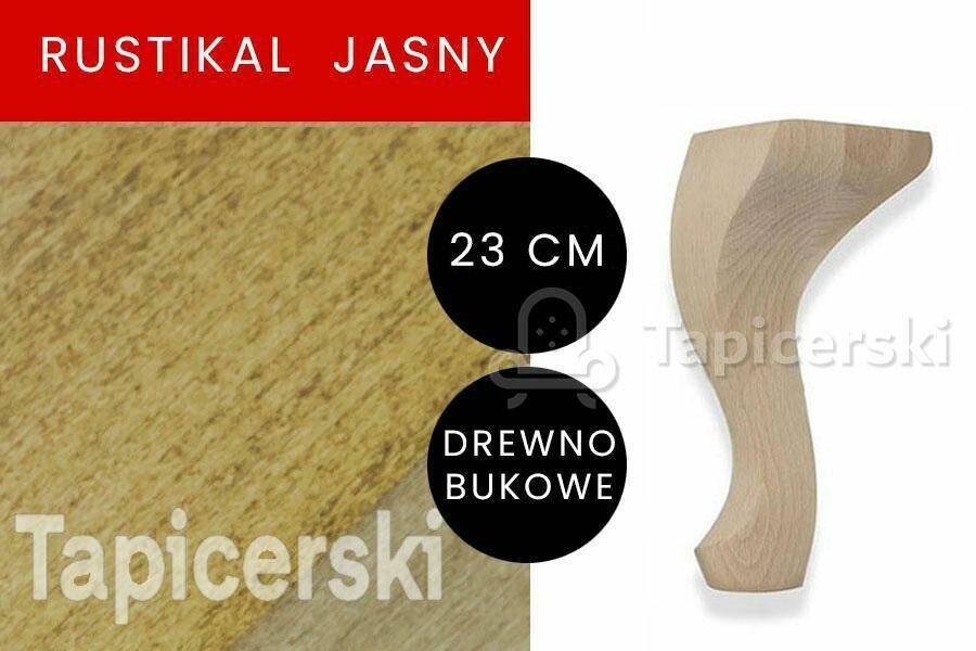 Noga Ludwik|H-23cm|Rustikal Jasny