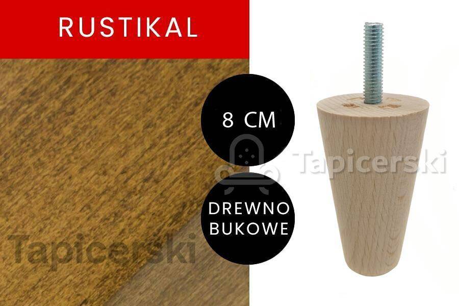 Noga Marchewka |H-8 cm|Rustikal