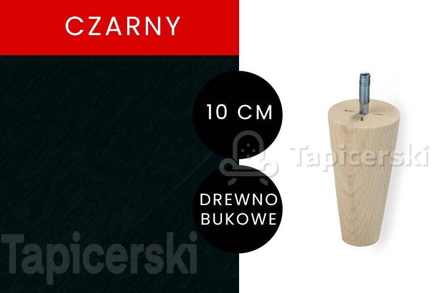 Noga Marchewka|H-10 cm|Czarny