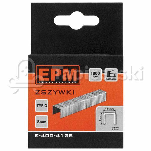 Zszywki EPM Typ G 8 mm E-400-4128  [1000 SZT]  