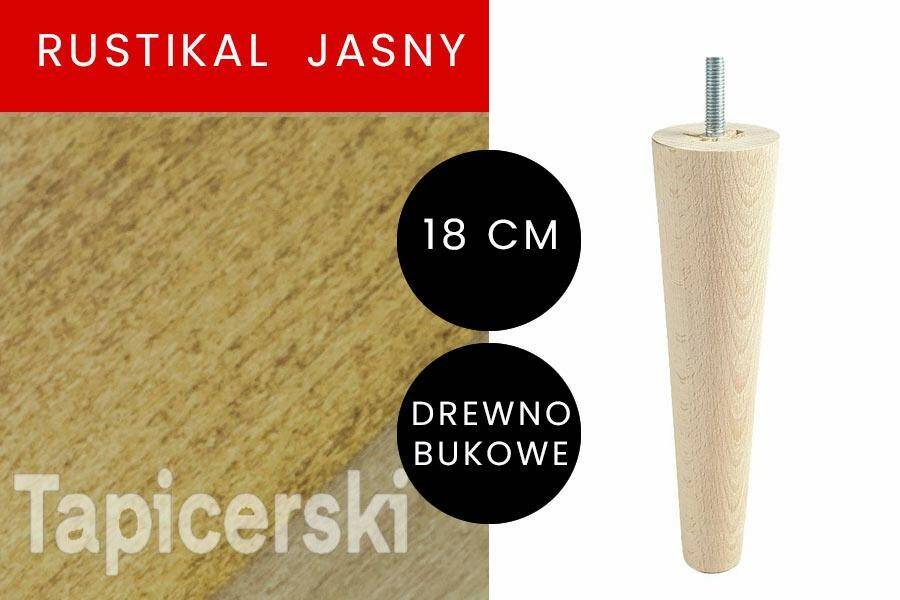 Noga Marchewka |H-18 cm|Rustikal Jasny